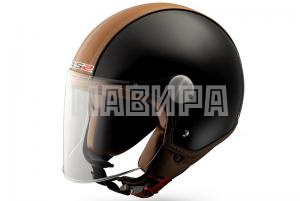 Шлем открытый LS2 OF560 BEETLE черный матовый  XL