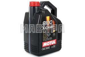 масло моторное motul 8100 x-clean+ 5w40 c3 (5 л)