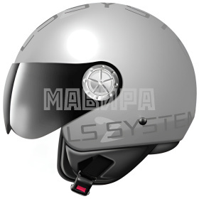 шлем открытый ls2 of536 logo серебряный матовый 