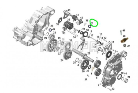 Шайба 20х12,5х1 уплотнительная РМ 800 UTV