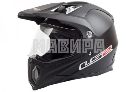 Шлем кроссовые LS2 MX453 SINGLE MONO черный матовый