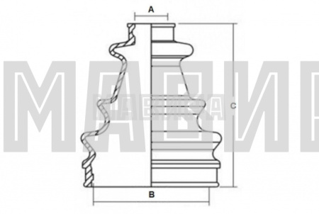 пыльник шруса polaris а20