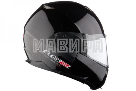 Шлем модуляр LS2 FF393 CONVERT черный глянец 