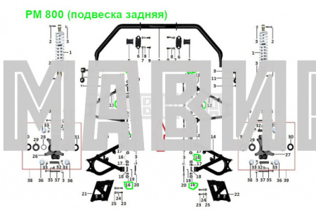 пыльник пальца рычага подвески gamax ax600, рм 500, 500-2, 650, 650-2, 800, рысь 500