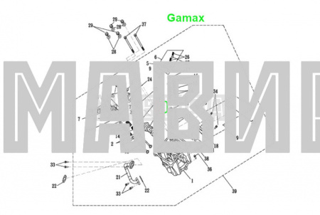 вал распределительный gamax, sym