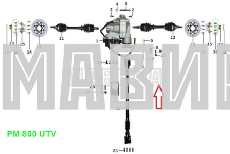 гайка колесная конусная (хром) м10х1.5