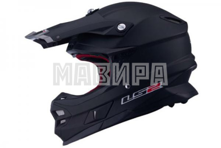 Шлем кроссовый LS2 MX456 LAUNCH черный
