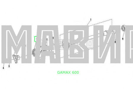 сальник вала выходного (хвостовика) gamax, sym