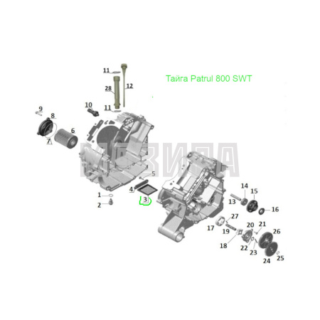 сетка маслозаборника рм 800, тайга patrul 800 swt, odes