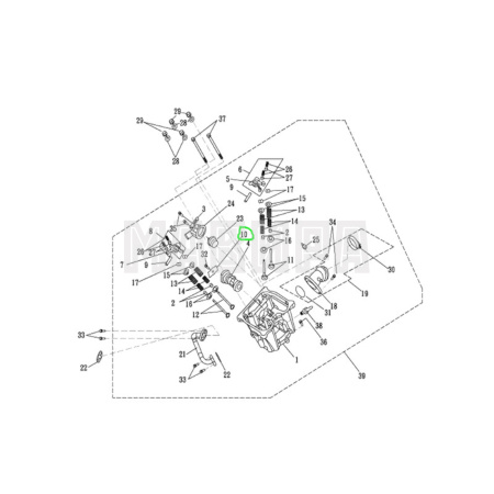 пластина вала распределительного gamax, sym
