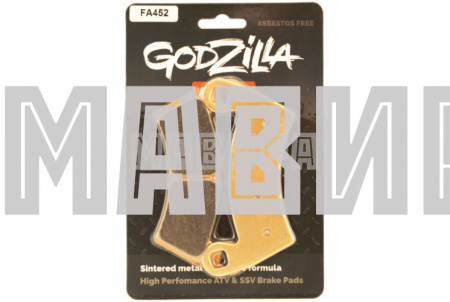 колодки тормозные передние/задние polaris rzr utv, pm 800 utv (металло керамика) godzilla