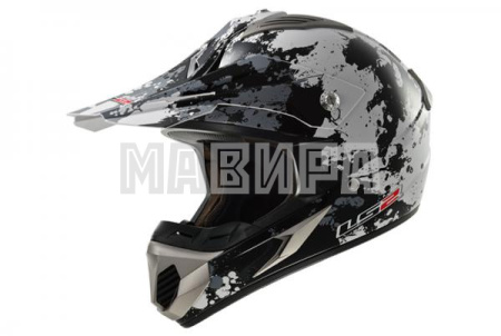 Шлем кроссовый LS2 MX433 Blast черный