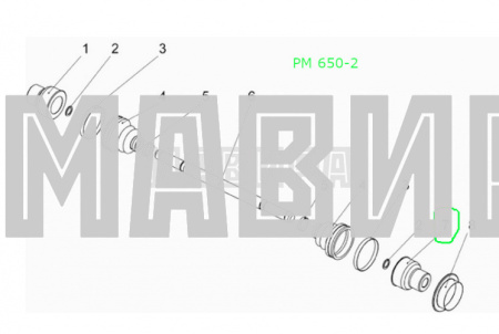 шарнир к дифференциалу карданного вала рм 500-2, 650, 650-2