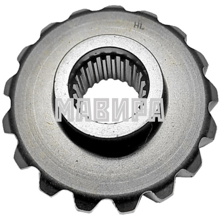 шестерня коническая выходного вала ведомая рм 500-2, 650-2 (17 зубов)
