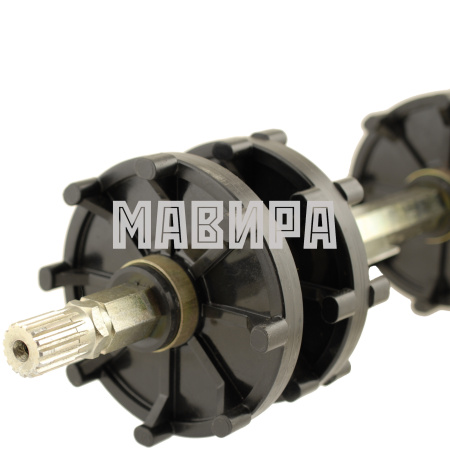 вал ведущий с колесами 15 шлицов 500 мм rm vector 551i, frontier