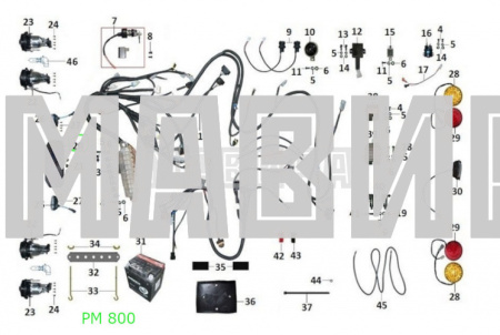панель приборов (спидометр) рм 800, рм 800т