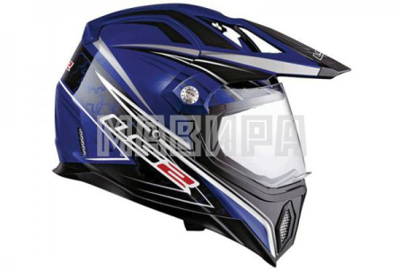 Шлем крссовый LS2 MX453 GEARS синий глянец 
