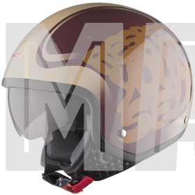 Шлем открытый LS2 OF561 RESPECT коричневый  M